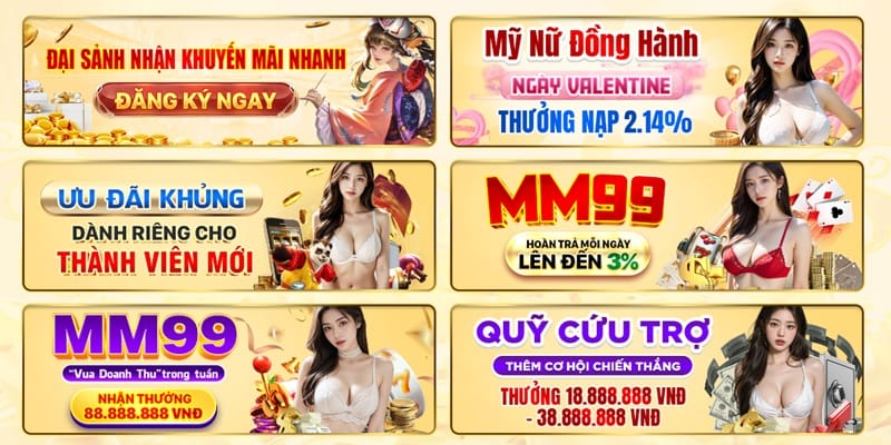 Nhiều ưu đãi giá trị tại MM99